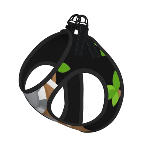 Hugging Tree Koala-Druckgeschirr-Set für Katzen und Hunde, reflektierend, verstellbar, weich, atmungsaktiv, Netzweste mit ausbruchsicherer Leine, für kleine Haustiere und Kätzchen, Welpen von MBCbjg