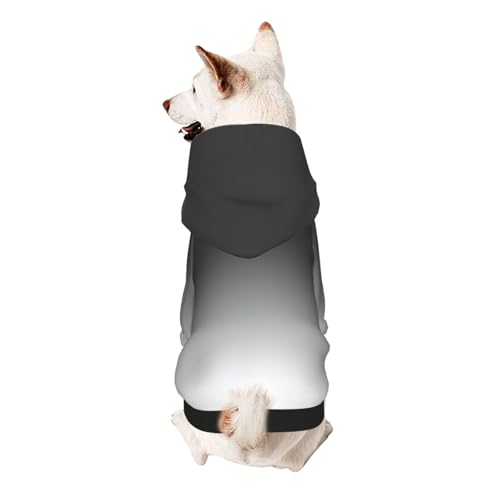 Hunde-Kapuzenpullover für kleine Hunde, warm, weich und atmungsaktiv, leicht zu tragen, Winter-Wettermantel, Weiß bis Schwarz Hunde-Kapuzenpullover für kleine Hunde, warm, weich und atmungsaktiv, leicht zu tragen, Winter-Wettermantel, Weiß bis Schwarz von MBCbjg