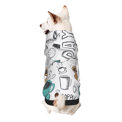 Hunde-Kapuzenpullover für kleine Hunde, warm, weich und atmungsaktiv, leicht zu tragen, Winter-Wettermantel für Haustiere Hunde-Kapuzenpullover für kleine Hunde, warm, weich und atmungsaktiv, leicht zu tragen, Winter-Wettermantel für Haustiere von MBCbjg