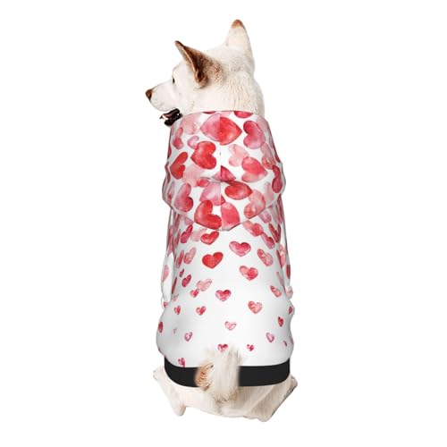 Hunde-Kapuzenpullover für kleine Hunde, warm, weich und atmungsaktiv, leicht zu tragen, Winter-Wettermantel für Haustiere Hunde-Kapuzenpullover für kleine Hunde, warm, weich und atmungsaktiv, leicht zu tragen, Winter-Wettermantel für Haustiere von MBCbjg