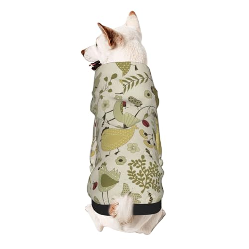 Hunde-Kapuzenpullover für kleine Hunde, warm, weich und atmungsaktiv, leicht zu tragender Pullover, Winter-Wettermantel, gelber Blätter, für kleine Hunde Hunde-Kapuzenpullover für kleine Hunde, warm, weich und atmungsaktiv, leicht zu tragender Pullover, Winter-Wettermantel, gelber Blätter, für kleine Hunde von MBCbjg