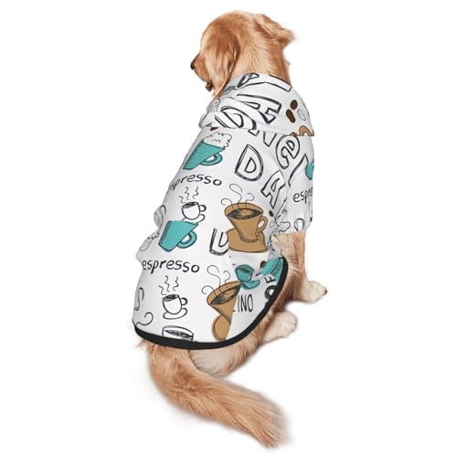 Hunde-Kapuzenpullover für mittelgroße bis große Hunde, warm, weich, atmungsaktiv, leicht zu tragen, Pullover für Winter und Herbst, Haustiermantel von MBCbjg