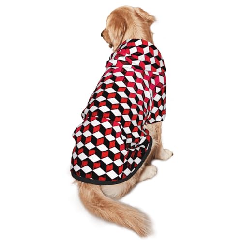 Hunde-Kapuzenpullover für mittelgroße bis große Hunde, warm, weich, atmungsaktiv, leicht zu tragen, für Winter und Herbst, Haustiermantel von MBCbjg