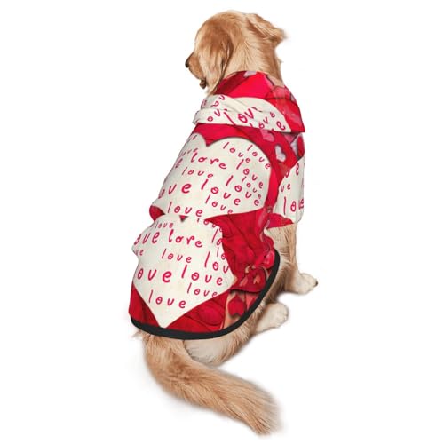 Hunde-Kapuzenpullover für mittelgroße bis große Hunde, warm, weich, atmungsaktiv, leicht zu tragen, für Winter und Herbst, Haustiermantel Hunde-Kapuzenpullover für mittelgroße bis große Hunde, warm, weich, atmungsaktiv, leicht zu tragen, für Winter und Herbst, Haustiermantel von MBCbjg