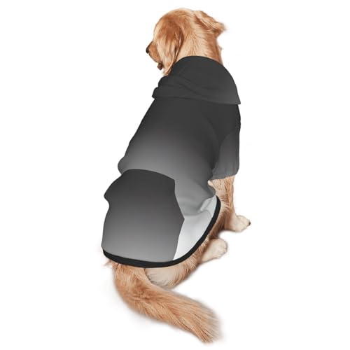 Hunde-Kapuzenpullover mit Aufdruck in Weiß bis Schwarz, für mittelgroße bis große Hunde, warm, weich, atmungsaktiv, leicht zu tragen, Pullover für Winter und Herbst, Haustiermantel Hunde-Kapuzenpullover mit Aufdruck in Weiß bis Schwarz, für mittelgroße bis große Hunde, warm, weich, atmungsaktiv, leicht zu tragen, Pullover für Winter und Herbst, Haustiermantel von MBCbjg