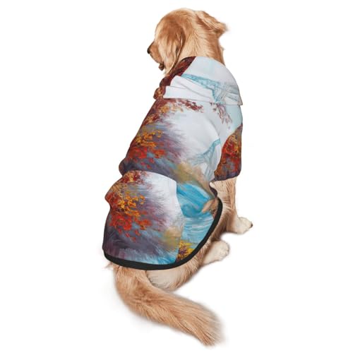 Hunde-Kapuzenpullover mit Eiffelturm-Aufdruck für mittelgroße bis große Hunde, warm, weich, atmungsaktiv, leicht zu tragen, Pullover für Winter und Herbst, Haustiermantel Hunde-Kapuzenpullover mit Eiffelturm-Aufdruck für mittelgroße bis große Hunde, warm, weich, atmungsaktiv, leicht zu tragen, Pullover für Winter und Herbst, Haustiermantel von MBCbjg