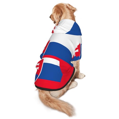 Hunde-Kapuzenpullover mit Flagge der Slowakei für mittelgroße bis große Hunde, warm, weich, atmungsaktiv, leicht zu tragen, Pullover für Winter und Herbst, Haustiermantel Hunde-Kapuzenpullover mit Flagge der Slowakei für mittelgroße bis große Hunde, warm, weich, atmungsaktiv, leicht zu tragen, Pullover für Winter und Herbst, Haustiermantel von MBCbjg