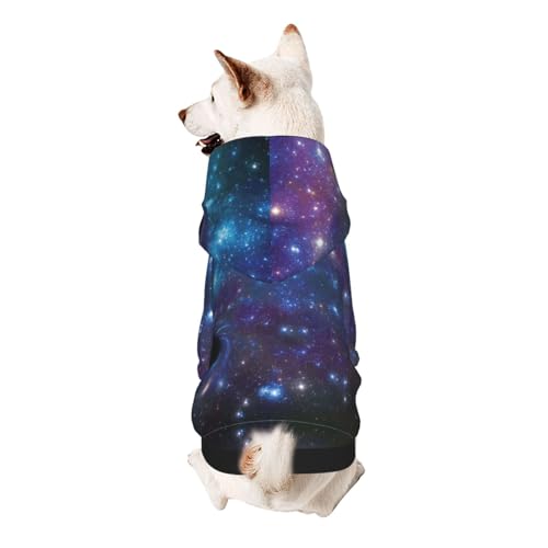 Hunde-Kapuzenpullover mit Galaxie-Aufdruck für kleine Hunde, warm, weich und atmungsaktiv, leicht zu tragen, Winter-Wettermantel für Haustiere Hunde-Kapuzenpullover mit Galaxie-Aufdruck für kleine Hunde, warm, weich und atmungsaktiv, leicht zu tragen, Winter-Wettermantel für Haustiere von MBCbjg