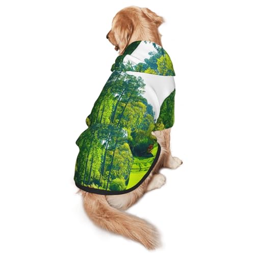 Hunde-Kapuzenpullover mit Golfplatz-Aufdruck, für mittelgroße bis große Hunde, warm, weich, atmungsaktiv, leicht zu tragen, Pullover für Winter und Herbst, Haustiermantel Hunde-Kapuzenpullover mit Golfplatz-Aufdruck, für mittelgroße bis große Hunde, warm, weich, atmungsaktiv, leicht zu tragen, Pullover für Winter und Herbst, Haustiermantel von MBCbjg