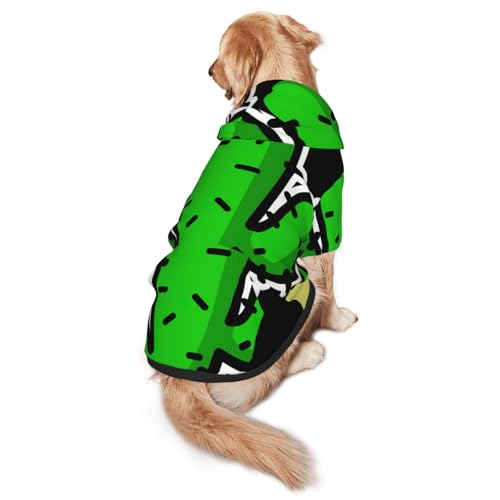 Hunde-Kapuzenpullover mit Kaktus-Aufdruck für mittelgroße bis große Hunde, warm, weich, atmungsaktiv, leicht zu tragen, Pullover für Winter und Herbst, Haustiermantel Hunde-Kapuzenpullover mit Kaktus-Aufdruck für mittelgroße bis große Hunde, warm, weich, atmungsaktiv, leicht zu tragen, Pullover für Winter und Herbst, Haustiermantel von MBCbjg