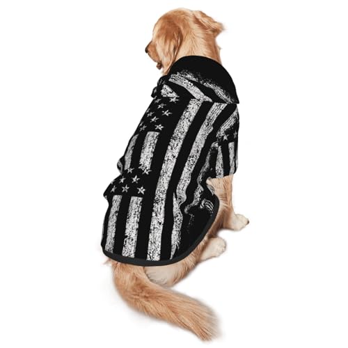 Hunde-Kapuzenpullover mit amerikanischem Camouflage-Muster für mittelgroße bis große Hunde, warm, weich, atmungsaktiv, leicht zu tragen, Pullover für Winter und Herbst, Haustiermantel von MBCbjg