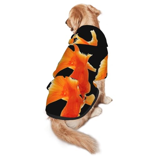 Hunde-Kapuzenpullover mit echtem Fischaufdruck, für mittelgroße bis große Hunde, warm, weich, atmungsaktiv, leicht zu tragen, Pullover für Winter und Herbst, Haustiermantel Hunde-Kapuzenpullover mit echtem Fischaufdruck, für mittelgroße bis große Hunde, warm, weich, atmungsaktiv, leicht zu tragen, Pullover für Winter und Herbst, Haustiermantel von MBCbjg