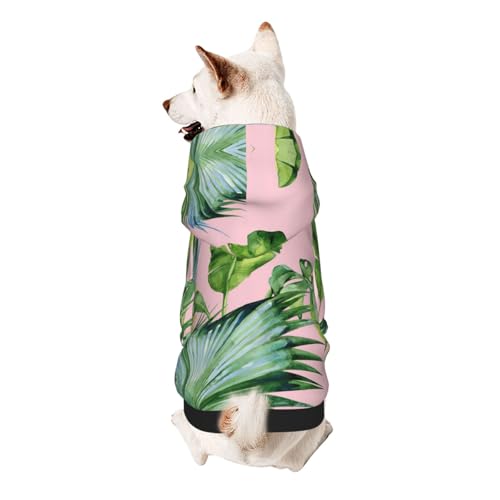Hunde-Kapuzenpullover mit frischen Bananenblättern, für kleine Hunde, warm, weich und atmungsaktiv, leicht zu tragen, Haustier-Winter-Wettermantel Hunde-Kapuzenpullover mit frischen Bananenblättern, für kleine Hunde, warm, weich und atmungsaktiv, leicht zu tragen, Haustier-Winter-Wettermantel von MBCbjg