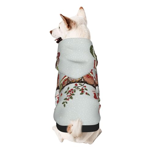 Hunde-Kapuzenpullover mit niedlichem Eulen-Aufdruck für kleine Hunde, warm, weich und atmungsaktiv, leicht zu tragen, Winter-Wettermantel für Haustiere Hunde-Kapuzenpullover mit niedlichem Eulen-Aufdruck für kleine Hunde, warm, weich und atmungsaktiv, leicht zu tragen, Winter-Wettermantel für Haustiere von MBCbjg