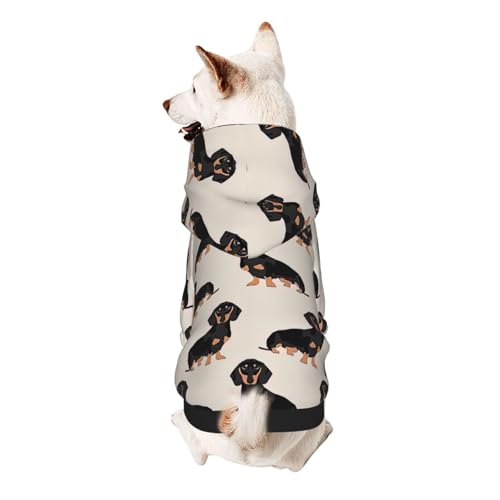 Hunde-Kapuzenpullover mit niedlichem Hunde-Aufdruck für kleine Hunde, warm, weich und atmungsaktiv, leicht zu tragen, Winter-Wettermantel für Haustiere Hunde-Kapuzenpullover mit niedlichem Hunde-Aufdruck für kleine Hunde, warm, weich und atmungsaktiv, leicht zu tragen, Winter-Wettermantel für Haustiere von MBCbjg