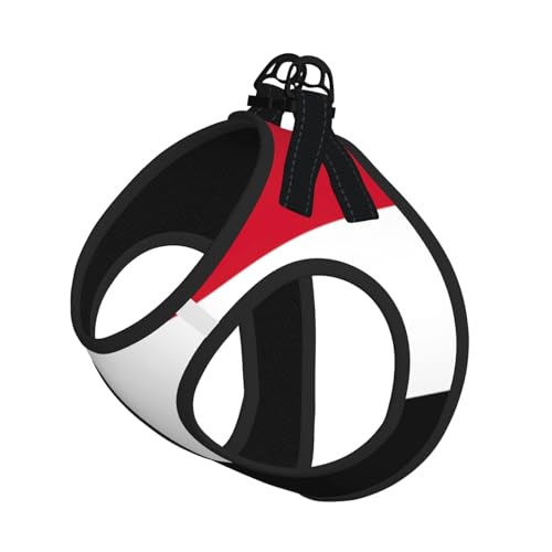 Hundegeschirr mit Flagge der Arabischen Republik Syrien, bedruckt, für Katzen und Hunde, reflektierend, verstellbar, weich, atmungsaktiv, Netzweste mit ausbruchsicherer Leine, für kleine Haustiere und von MBCbjg