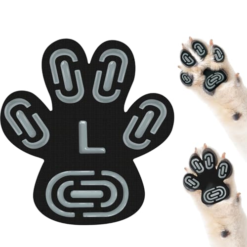 Rutschfeste Hundepfotenschutz-Pads für ältere Hunde, Hundepfoten-Klebepads auf Hartholzböden, ältere Haustiere mit starker Traktion, Welpengreifer, 12 Sets, 48 Stück, L von MBTWZ