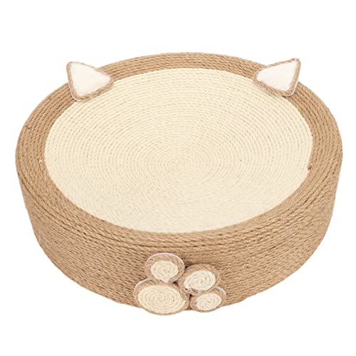 Katzenkratzbrett Pappe, 2 in 1 Oval Katzen Kratzbrett Schüssel Nest Wiederverwendbar Multifunktional Rund Katze Kratzbrett Karton von MCDSAJ