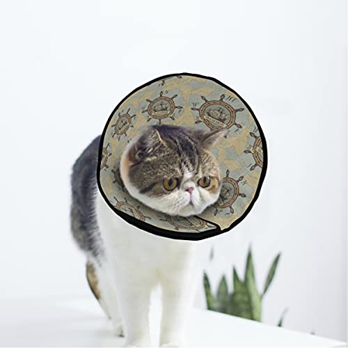 MCHIVER Banner Helm Segelyacht Weiches Katze Hund Recovery Halsband Verstellbar Katze Kegel Wundheilung Schutz nach Operationen für Welpen Kegel nach Operationen von MCHIVER