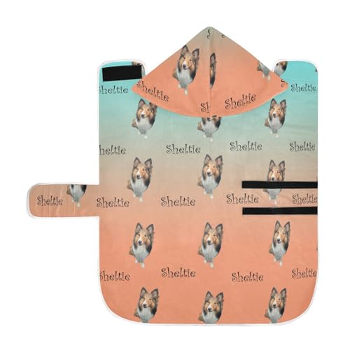MCHIVER Custom Your Dog Sheltie Hunde-Badetuch, Bademantel, verstellbar, für kleine, mittelgroße und große Hunde, 60 x 65 cm, Orange / Grün MCHIVER Custom Your Dog Sheltie Hunde-Badetuch, Bademantel, verstellbar, für kleine, mittelgroße und große Hunde, 60 x 65 cm, Orange / Grün von MCHIVER