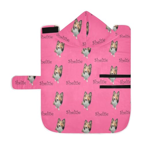 MCHIVER Custom Your Dog Sheltie Hunde-Badetuch, personalisierbar, verstellbar, zum Trocknen, für Schwimmbad, Strand, 60 x 65 cm, Neonrosa MCHIVER Custom Your Dog Sheltie Hunde-Badetuch, personalisierbar, verstellbar, zum Trocknen, für Schwimmbad, Strand, 60 x 65 cm, Neonrosa von MCHIVER
