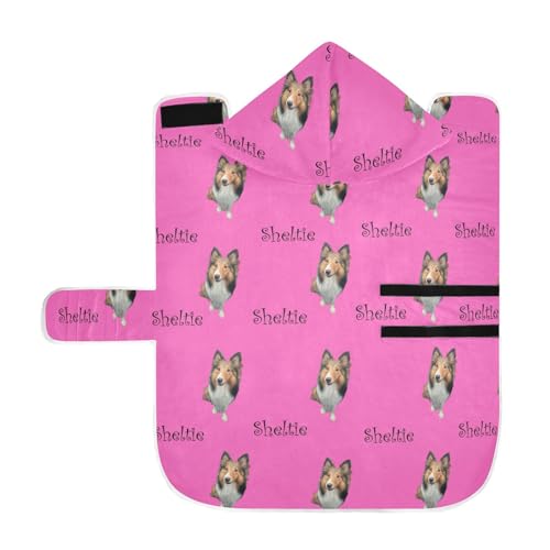 MCHIVER Custom Your Dog Sheltie Hunde-Badetuch, personalisierbar, verstellbar, zum Trocknen von Hundemänteln, Handtüchern, Wickeltücher für Schwimmen, Baden, Pool, Strand, 60 x 65 cm, Hot Pink MCHIVER Custom Your Dog Sheltie Hunde-Badetuch, personalisierbar, verstellbar, zum Trocknen von Hundemänteln, Handtüchern, Wickeltücher für Schwimmen, Baden, Pool, Strand, 60 x 65 cm, Hot Pink von MCHIVER