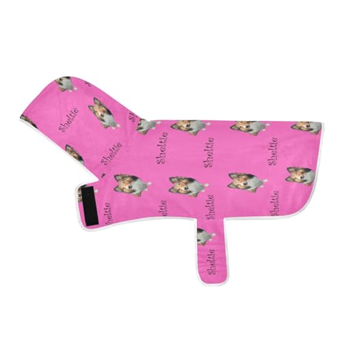 MCHIVER Custom Your Dog Sheltie Hunde-Badetuch, personalisierbar, verstellbar, zum Trocknen von Mänteln, Handtüchern für große, mittelgroße und kleine Hunde, 50 x 60 cm, Hot Pink MCHIVER Custom Your Dog Sheltie Hunde-Badetuch, personalisierbar, verstellbar, zum Trocknen von Mänteln, Handtüchern für große, mittelgroße und kleine Hunde, 50 x 60 cm, Hot Pink von MCHIVER