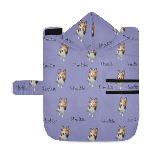 MCHIVER Custom Your Dog Sheltie Hunde-Badetuch, personalisierbar, verstellbar, zum Trocknen von Mänteln, Handtüchern für große, mittelgroße und kleine Hunde, 60 x 65 cm, Violett MCHIVER Custom Your Dog Sheltie Hunde-Badetuch, personalisierbar, verstellbar, zum Trocknen von Mänteln, Handtüchern für große, mittelgroße und kleine Hunde, 60 x 65 cm, Violett von MCHIVER