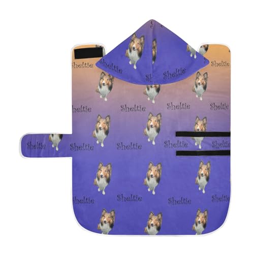 MCHIVER Custom Your Dog Sheltie Hunde-Badetuch mit Farbverlauf, personalisierbar, verstellbar, zum Trocknen von Hundemänteln, Handtüchern für Schwimmen, Baden, Pool, Strand, 60 x 65 cm, Orange / MCHIVER Custom Your Dog Sheltie Hunde-Badetuch mit Farbverlauf, personalisierbar, verstellbar, zum Trocknen von Hundemänteln, Handtüchern für Schwimmen, Baden, Pool, Strand, 60 x 65 cm, Orange / von MCHIVER