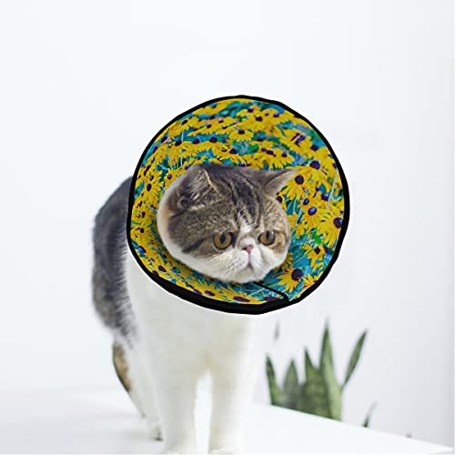 MCHIVER Feldblumen, weiches Halsband zur Erholung von Katzen und Hunden, verstellbar, für die Wundheilung, Schutz nach Operationen von MCHIVER