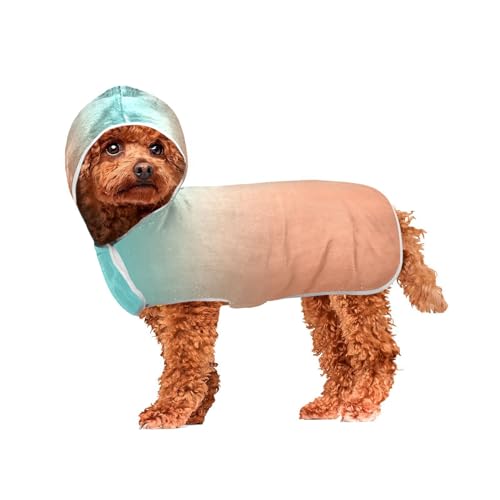 MCHIVER Hunde-Badehandtuch mit Kapuze, schnelltrocknend, verstellbar, zum Trocknen von Hunden, Mäntel, Handtücher, zum Baden, Strand, Schwimmbad, 50 x 60 cm, Orange / Grün MCHIVER Hunde-Badehandtuch mit Kapuze, schnelltrocknend, verstellbar, zum Trocknen von Hunden, Mäntel, Handtücher, zum Baden, Strand, Schwimmbad, 50 x 60 cm, Orange / Grün von MCHIVER