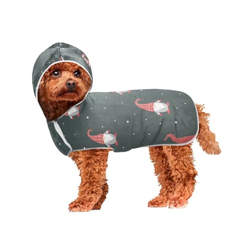 MCHIVER Hunde-Bademantel mit Kapuze, schnell trocknend, verstellbar, zum Trocknen von Hunden, 50 x 60 cm MCHIVER Hunde-Bademantel mit Kapuze, schnell trocknend, verstellbar, zum Trocknen von Hunden, 50 x 60 cm von MCHIVER