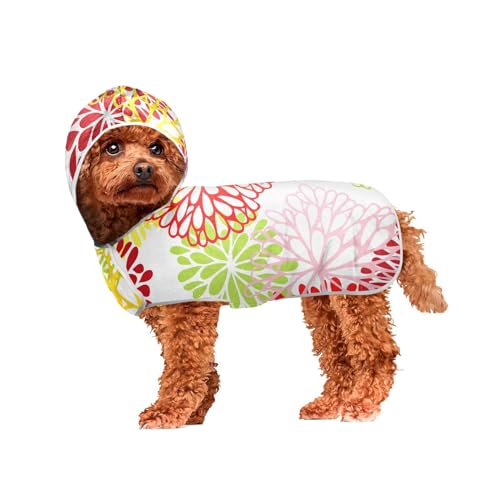 MCHIVER Hunde-Badetuch mit Kapuze, schnell trocknend, verstellbar, für große, mittelgroße und kleine Hunde, 60 x 65 cm MCHIVER Hunde-Badetuch mit Kapuze, schnell trocknend, verstellbar, für große, mittelgroße und kleine Hunde, 60 x 65 cm von MCHIVER