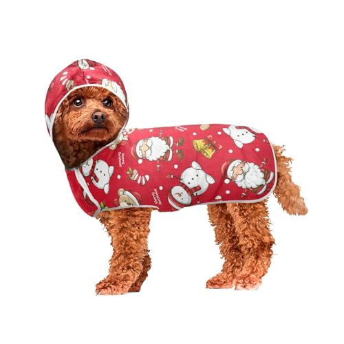 MCHIVER Hunde-Badetuch mit Kapuze, schnell trocknend, verstellbar, für große, mittelgroße und kleine Hunde, 60 x 65 cm MCHIVER Hunde-Badetuch mit Kapuze, schnell trocknend, verstellbar, für große, mittelgroße und kleine Hunde, 60 x 65 cm von MCHIVER
