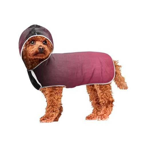 MCHIVER Hunde-Badetuch mit Kapuze, schnelltrocknend, verstellbar, für große, mittelgroße und kleine Hunde, 50 x 60 cm, Magenta, Rot, Schwarz MCHIVER Hunde-Badetuch mit Kapuze, schnelltrocknend, verstellbar, für große, mittelgroße und kleine Hunde, 50 x 60 cm, Magenta, Rot, Schwarz von MCHIVER