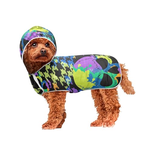 MCHIVER Hunde-Badetuch mit Kapuze, schnelltrocknend, verstellbar, für kleine, mittelgroße und große Hunde, 50 x 60 cm MCHIVER Hunde-Badetuch mit Kapuze, schnelltrocknend, verstellbar, für kleine, mittelgroße und große Hunde, 50 x 60 cm von MCHIVER