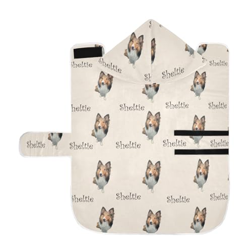 MCHIVER Individuell gestalteter Hunde-Bademantel, verstellbar, zum Trocknen von Mänteln, Handtüchern für kleine, mittelgroße und große Hunde, 60 x 65 cm, Beige MCHIVER Individuell gestalteter Hunde-Bademantel, verstellbar, zum Trocknen von Mänteln, Handtüchern für kleine, mittelgroße und große Hunde, 60 x 65 cm, Beige von MCHIVER
