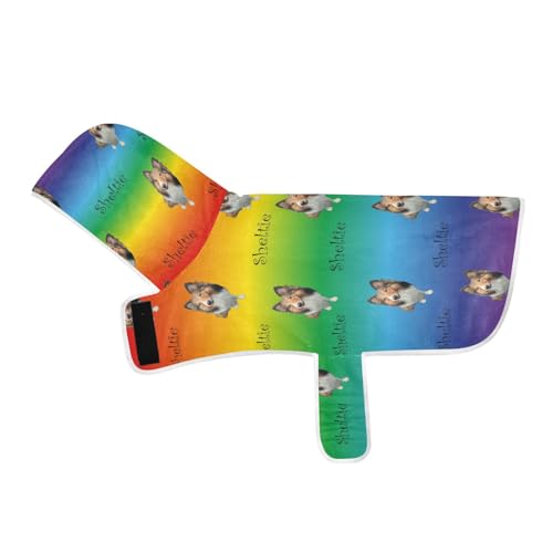 MCHIVER Individuell gestalteter Hunde-Bademantel mit Regenbogen-Farbverlauf, verstellbar, zum Trocknen von Mänteln, Handtüchern, für Pool, Schwimmen, Baden, Strand, 50 x 60 cm MCHIVER Individuell gestalteter Hunde-Bademantel mit Regenbogen-Farbverlauf, verstellbar, zum Trocknen von Mänteln, Handtüchern, für Pool, Schwimmen, Baden, Strand, 50 x 60 cm von MCHIVER
