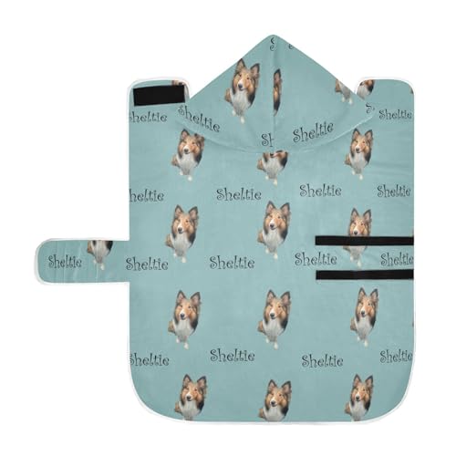 MCHIVER Individueller Hunde-Bademantel, personalisierbar, verstellbar, für Strand, Pool, Schwimmen, Baden, 60 x 65 cm, Blaugrün MCHIVER Individueller Hunde-Bademantel, personalisierbar, verstellbar, für Strand, Pool, Schwimmen, Baden, 60 x 65 cm, Blaugrün von MCHIVER