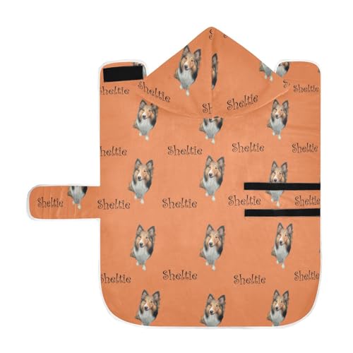 MCHIVER Individuelles Hunde-Badetuch, Bademantel, verstellbar, zum Trocknen von Hunden, am Strand, Schwimmbad, 60 x 65 cm, Orange MCHIVER Individuelles Hunde-Badetuch, Bademantel, verstellbar, zum Trocknen von Hunden, am Strand, Schwimmbad, 60 x 65 cm, Orange von MCHIVER