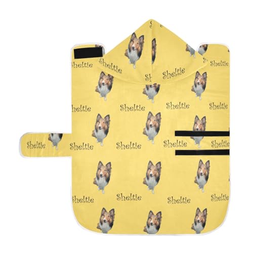 MCHIVER Individuelles Hunde-Badetuch, Hunde-Bademantel, verstellbar, zum Trocknen nach dem Baden, Schwimmen, Trocknen, 59,9 x 65 cm, Zitronengelb MCHIVER Individuelles Hunde-Badetuch, Hunde-Bademantel, verstellbar, zum Trocknen nach dem Baden, Schwimmen, Trocknen, 59,9 x 65 cm, Zitronengelb von MCHIVER