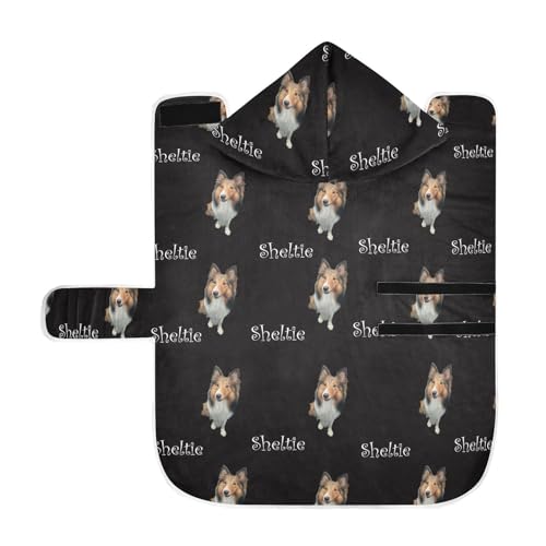 MCHIVER Individuelles Hunde-Badetuch, verstellbar, zum Trocknen von Hunden, Haustierpflege, 60 x 65 cm, Schwarz MCHIVER Individuelles Hunde-Badetuch, verstellbar, zum Trocknen von Hunden, Haustierpflege, 60 x 65 cm, Schwarz von MCHIVER