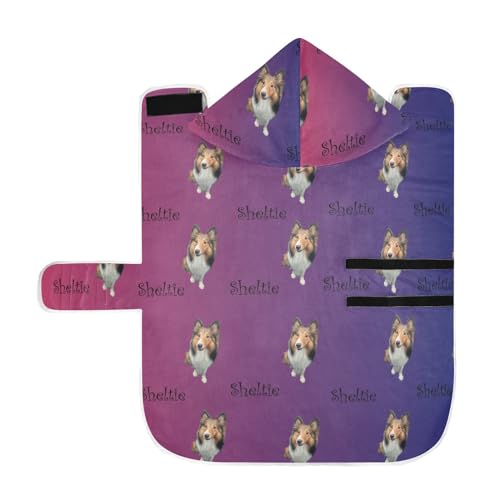 MCHIVER Personalisierbares Hunde-Badetuch mit Farbverlauf, verstellbar, für Schwimmen, Strand, Baden, Pool, 60 x 65 cm, Violett / Blau MCHIVER Personalisierbares Hunde-Badetuch mit Farbverlauf, verstellbar, für Schwimmen, Strand, Baden, Pool, 60 x 65 cm, Violett / Blau von MCHIVER
