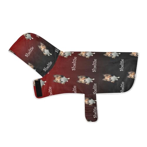 MCHIVER Personalisierbares Hunde-Badetuch mit Farbverlauf, verstellbar, für große, mittelgroße und kleine Hunde, 50 x 60 cm, Schwarz / Rot MCHIVER Personalisierbares Hunde-Badetuch mit Farbverlauf, verstellbar, für große, mittelgroße und kleine Hunde, 50 x 60 cm, Schwarz / Rot von MCHIVER