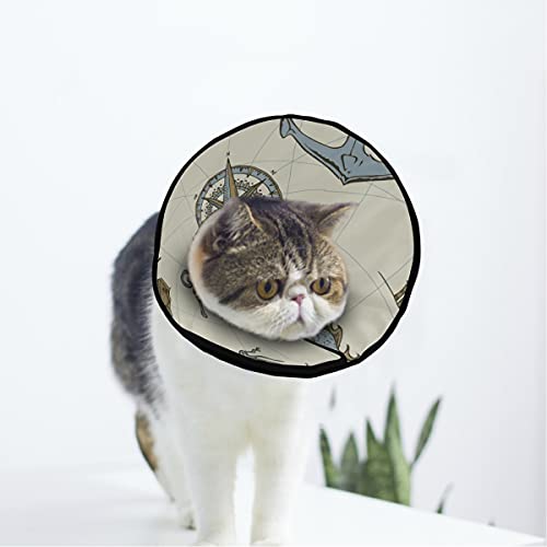 MCHIVER Reise-Anker, weiches Halsband für Katzen und Hunde, verstellbar, zur Wundheilung, Schutz nach Operationen, für weiches Haustier-Halsband von MCHIVER