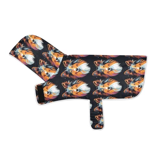 MCHIVER Sheltie Hunde-Badetuch mit Kapuze, schnell trocknend, verstellbar, zum Trocknen von Mänteln, Handtüchern, für Pool, Schwimmen, Baden, Strand, 60 x 65 cm, Schwarz MCHIVER Sheltie Hunde-Badetuch mit Kapuze, schnell trocknend, verstellbar, zum Trocknen von Mänteln, Handtüchern, für Pool, Schwimmen, Baden, Strand, 60 x 65 cm, Schwarz von MCHIVER