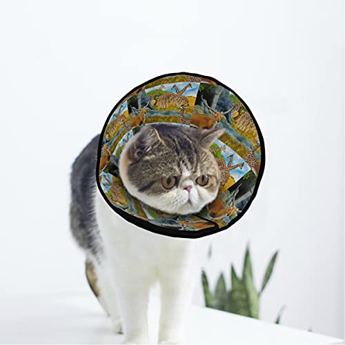 MCHIVER Weiches Haustierhalsband für Katzen und Hunde, verstellbar, zur Wundheilung, Schutz nach Operationen von MCHIVER