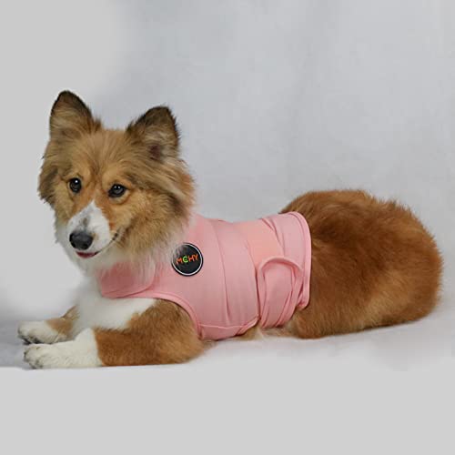 MCHY Donner-Shirts, Angstlinderung für Hunde, Hundejacke mit Donnerjacke, beruhigendes Wickeltuch (Pink M) von MCHY