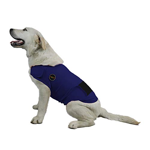 MCHY Hunde Angst Weste Angst Linderung für Hunde Hunde Beruhigender Mantel (Navy XL) von MCHY