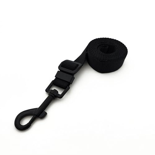 MCKhome Hundeleine aus weichem Nylon, bequem, verstellbar, mit starker Schnalle aus Legierung, Trainingsleine, 1,5 m, 1,5 m x 1,5 cm, Schwarz MCKhome Hundeleine aus weichem Nylon, bequem, verstellbar, mit starker Schnalle aus Legierung, Trainingsleine, 1,5 m, 1,5 m x 1,5 cm, Schwarz von MCKhome OF